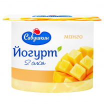 Йогурт 2% двухсл. манго п/ст 120г