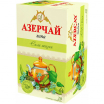 Чай Азерчай с липой зелёный 20 пак