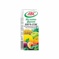 Сок АВС Мультифрут 0,2л 1*27шт