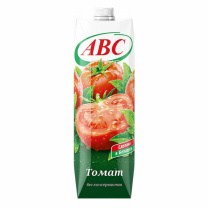 Сок АВС Томатный с мякотью и солью 1л 1*12шт