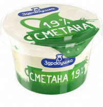 Сметана 19% 180г п/ст