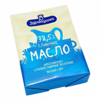 Масло Крестьянское 72,5% 180г ТМ Здравушка 180г