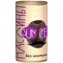 Маслины б/к 300мл*12шт ТМ SUNFEEL