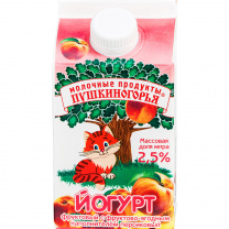 Йогурт  2,5% 500г персиковый 