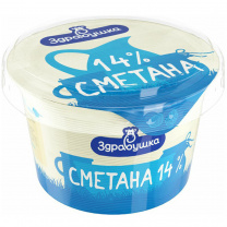 Сметана 14% 180г п/ст