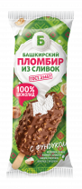 Морож.Пломбир Башкирский с арахисом в шок.глаз. эскимо 15% 