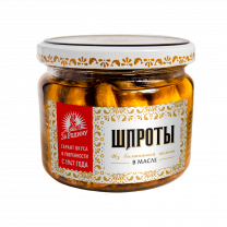 Шпроты в масле из балт.кильки тушки ст/б 270г 1*12шт ТМ За Родину 