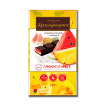 Шоколад Коммунарка темный с нач. со вк арбуз и ананас 180 г