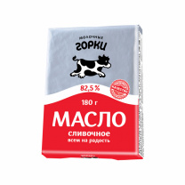 Масло Сладкосливочное 82,5% 180г ТМ Молоч.Горки 