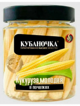 Кукуруза Кубаночка молодая в початках ст/б 260г 1*6шт 