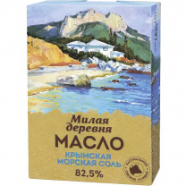 Масло Сливочн.82,5% с крым.морск.соль 180г 