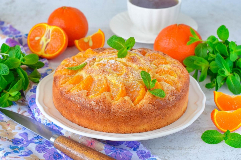 Мандариновый пирог